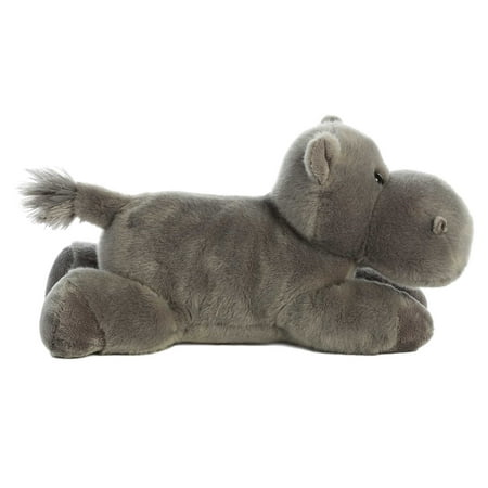 Aurora - Medium Gray Flopsie - 12" Howie Hippo - Adorable Stuffed Animal