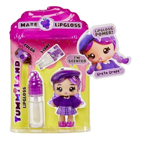 Yummiland Lipgloss Doll Greta Grape, Ages 4+