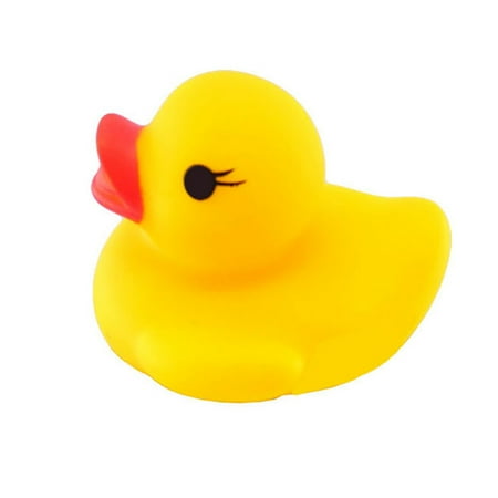 20pcs Cute Mini Yellow Rubber Bathing Floating Ducky Baby Shower Toys