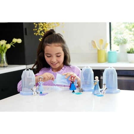 Disney Frozen Ice Reveal Surprise Small Doll with Ice Gel, Friend & Play Pieces (Dolls May Vary)