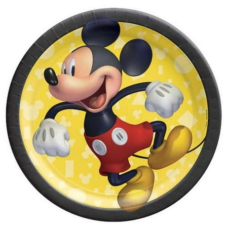 Mickey Mouse Forever Round Paper Plates - 7" | Multicolor | Pack of 8