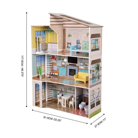 Olivia's Little World - Dreamland Mediterranean Doll House - Multi-color