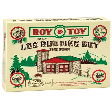 Roy Toy Log Building Set - The Farm