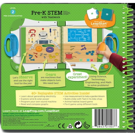 LeapFrog LeapStart Pre-Kindergarten Activity Book: Pre-K STEM (Science, Technology, Engineering and Math) and Teamwork