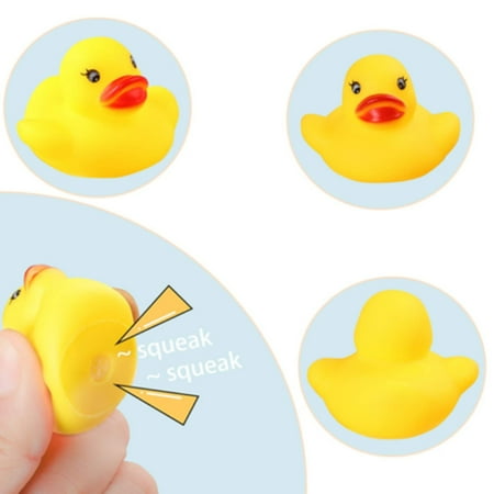 50 Count Mini Rubber Duck Floating Ducky for Baby Bath Toy, Bathtub, Bath, Kids Birthday Party