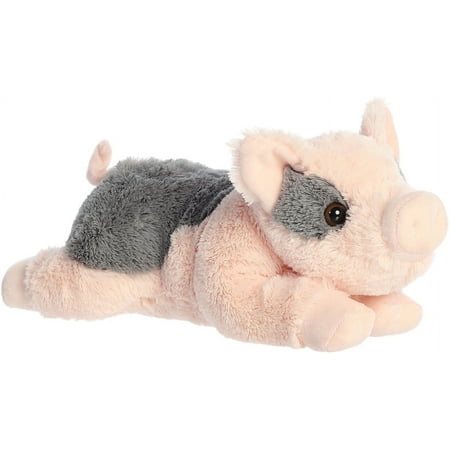 Aurora - Medium Pink Flopsie - 12" Tidbit Mini Pig - Adorable Stuffed Animal