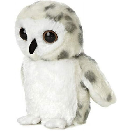 Aurora - Small White Mini Flopsie - 8" Snowy Owl - Adorable Stuffed Animal