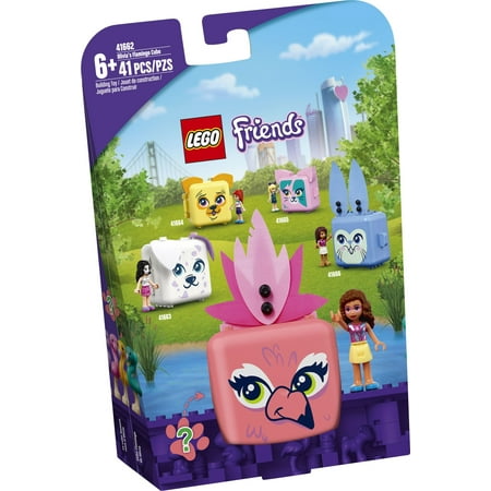 LEGO Friends Olivia’s Flamingo Cube 41662 Building Toy For Kids Who Love Animals (41 Pieces)