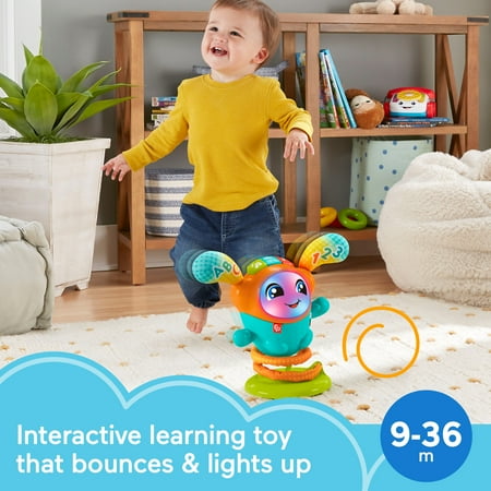 Fisher-Price DJ Bouncin’ Beats Electronic Baby & Toddler Learning Toy With Bouncing Action