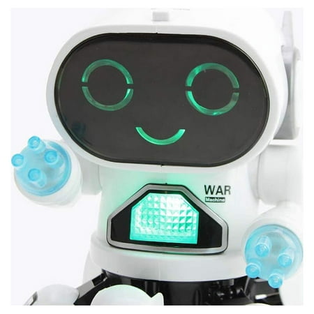 Aursear Robot Toys for Kids, Electronic Walking Dancing Robot Toy with Flashing Lights and Music for Age 3 - 12 Year Old Boys Girls, White