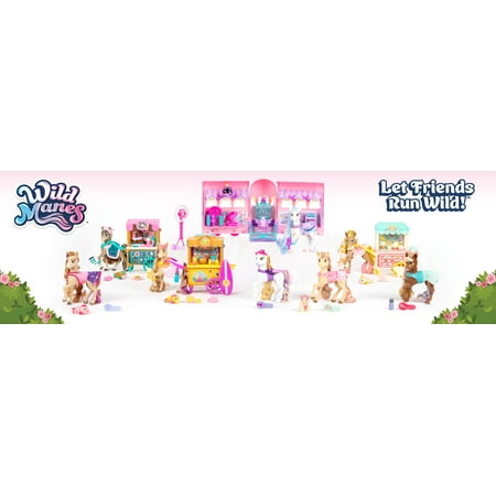 Wild Manes Perla's Pink Ultimate Clubhouse Runway Trailer Interactive Playset Articulated Horse Doll