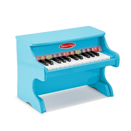 Melissa & Doug Learn-to-Play Piano With 25 Keys and Color-Coded Songbook - Blue