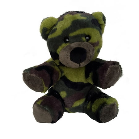 Record Your Own Plush 8 inch Camo Teddy Bear - Ready 2 Love in a Few Easy Steps