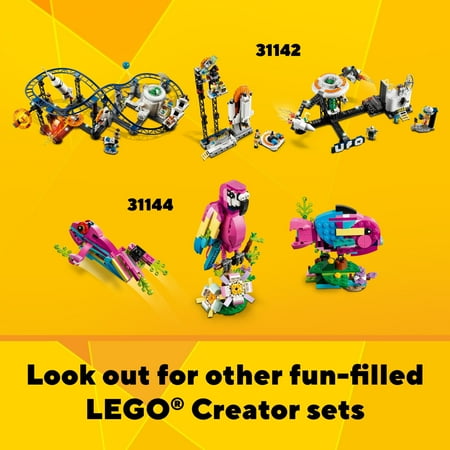 LEGO Creator 3 in 1 Main Street Building Toy Set, Features a Toy City, Art Deco Building, Market Street, Hotel, Café, Music Store and 6 Minifigures, Endless Play Possibilities for Kids, 31141