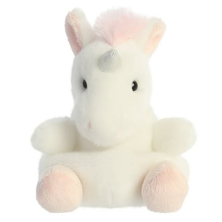 Aurora - Mini White Palm Pals - 5" Sassy Unicorn - Adorable Stuffed Animal