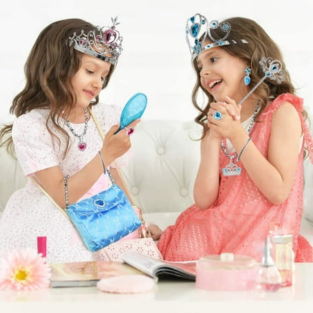 TOY Life Princess Toys for Girls with Princess Crown Play Jewelry for Little Girls Princess Dress Up Shoes for Toddler Girls Toys for 3+ Year Old Dress Up & Pretend Play Brithday Girl Gifts