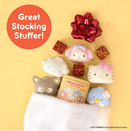 Hamee Sanrio Hello Kitty and Friends Cute Surprise Capsule Squishy Toy [Steamed Bun] [Birthday Gift Bag, Party Favor, Gift Basket Filler, Stress Relief] – 1 Pc. (Mystery – Blind Capsule)