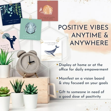 RYVE Affirmations Cards - 52 Positive Affirmations Cards for Women - Daily Affirmations for Women with Motivational Quotes, Meditation Cards, Mindfulness Cards, Words of Affirmation Cards for Women