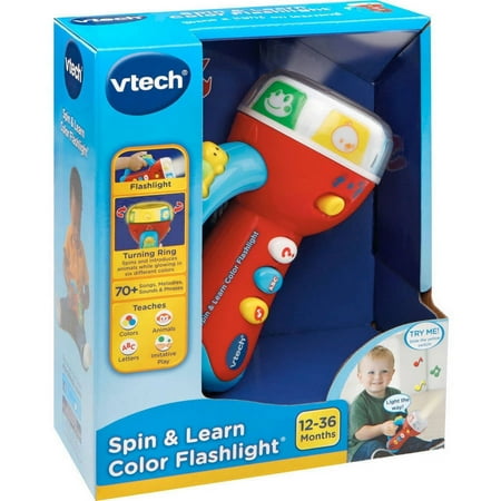 VTech, Spin and Learn Color Flashlight, Toddler Learning Toy