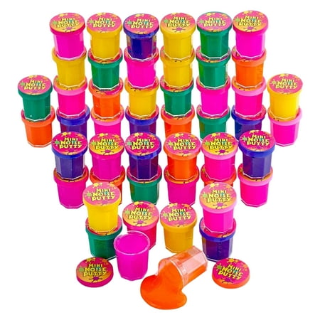 Kicko Mini Noise Putty Toys for Kids - Pack of 48 Slimes - Ideal for Sensory and Tactile Stimulation, Event Prize, Arts and Crafts, Bag Stuffer, Slime Parties, Educational Game, Assorted C