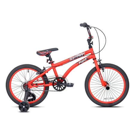 Kent Bicycles 18" Boy's BMX Slipstream Bicycle with Helmet, Red