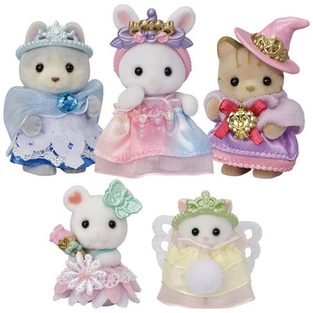 Calico Critters Royal Princess Set, Dollhouse Playset with 5 Collectible Figures and Accessories