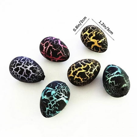 5pcs/lot Easter Dinosaur Eggs Hatching Dino Egg Grow in Water Crack with Assorted Color Hunting Game Easter Basket Stuffers Birthday Easter Gifts Party Favors for Toddler Kids 3-10 Boys Girls