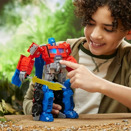 Transformers Toys Transformers: Rise of the Beasts Movie, Beast-Mode Optimus Prime Action Figure, Ages 6 and up, 10-inch