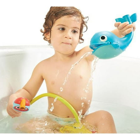 Yookidoo Baby Bathtime Toy - Submarine Spray Whale - Battery Operated Toddler Water Pump with Easy to Grip Hand Shower