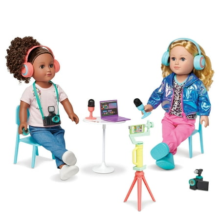 My Life As Podcast Playset for 18” Doll, Multi-Color, Children Age 5 Years & up