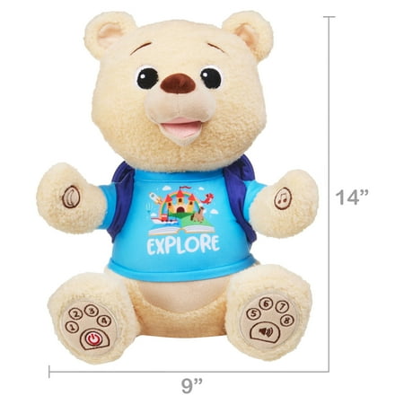 Spark Create Imagine Interactive Learning Bear, Recites 8 Stories, Sings 6 Songs, Baby and Toddler Toys