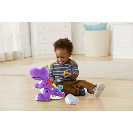 VTech Mix and Match-a-Saurus, Dinosaur Learning Toy for Kids, Purple