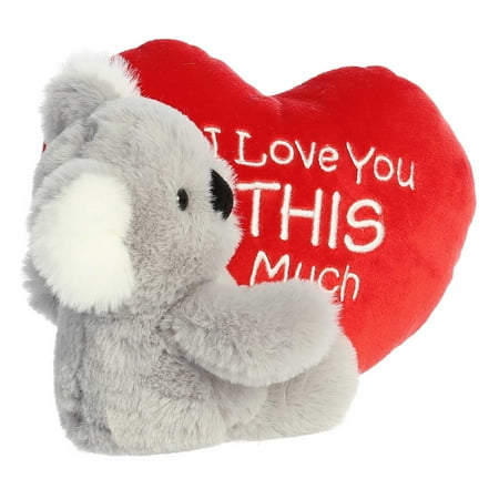 Aurora - Small Gray Valentine - I Love You This Much 9" Koala - Heartwarming Stuffed Animal