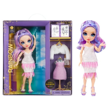 Rainbow High Fantastic Fashion Violet Willow - Purple 11” Fashion Doll and Playset with 2 Complete Doll Outfits, and Fashion Play Accessories, Great Gift for Kids 4-12