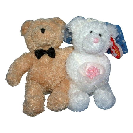 Ty Beanie Baby: Blissful the Bride and Groom Bears | Stuffed Animal | MWMT's