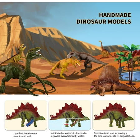 Wisairt Dinosaur Toys for kids,53 PCS Dinosaur Play Set with Activity Play Mat,Dinosaur Figures,Trees, Rocks,Container to Create a Dino World Great Gift for Boys Girls Toddles Ages 3 4 5 6 7 8