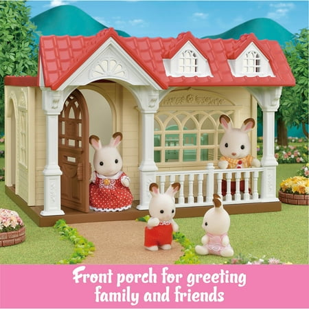 Calico Critters Sweet Raspberry Home, Dollhouse Playset with Figure and Furniture