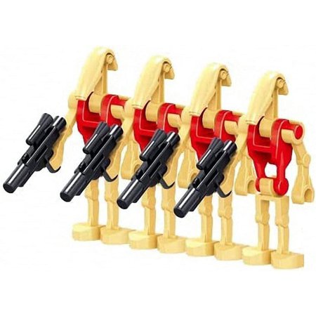 28-Piece Pack Battle Soldiers, Generals and Droids with Weapons Set, Building Blocks Action Figures Toy, Boys Kids Gift 492