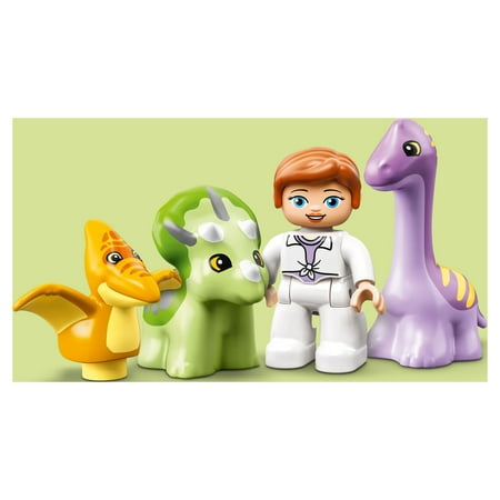 LEGO DUPLO Jurassic World Dinosaur Nursery Toys 10938 - Featuring Baby Triceratops Figure, Dino Learning Toy for Toddlers, Large Bricks Set, Great Animal Playset Gift for Girls & Boys Age 2 Plus