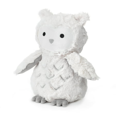 Lambs & Ivy Luna White/Gray Plush Owl Stuffed Animal - Luna