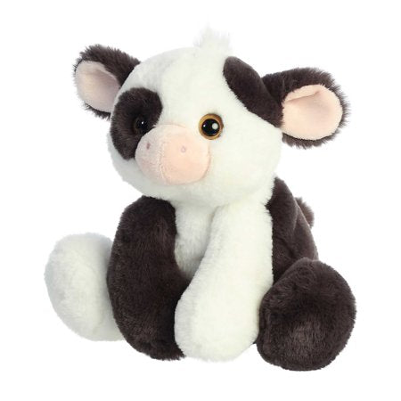 Aurora - Medium White Flopsie - 12" Bessie Cow - Adorable Stuffed Animal