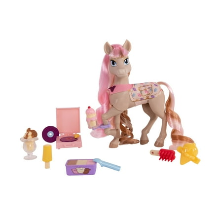 Wild Manes Sundae's Ice Cream Social Articulated Horse Doll with Pink Mane and Accessories