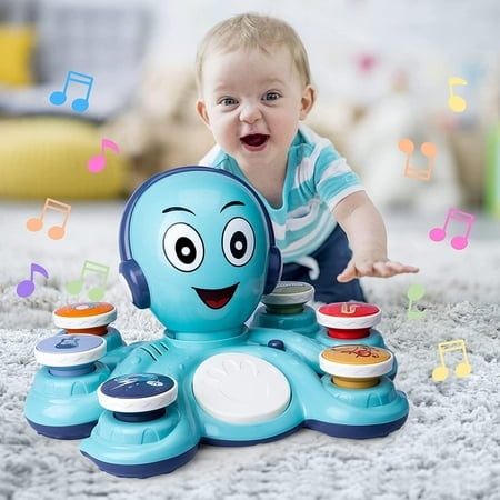 CYURMJUN Baby Musical Octopus Toys, Learning Toys for Toddlers, Preschooler, Baby Birthday Gifts