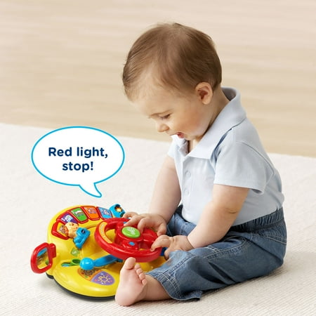 VTech Turn and Learn Driver, Role-Play Toy for Baby, Teaches Animals, Colors