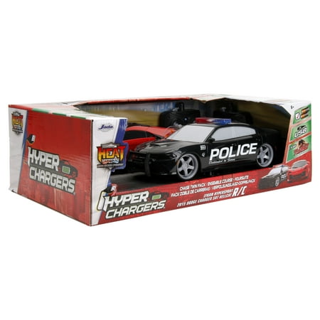 Hyperchargers Heat Chase 1:16 Lykan Hypersport & 2015 Dodge Charger SRT Hellcat RC Radio Control Cars