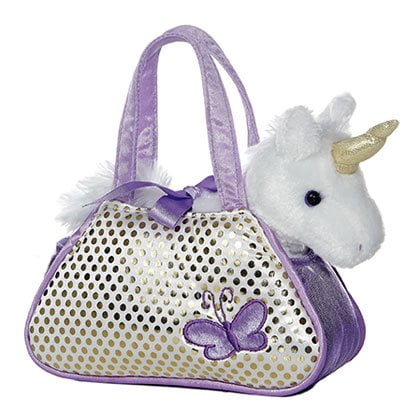 Aurora - Small Purple Fancy Pals - 7" Aurora Unicorn - Fashionable Stuffed Animal