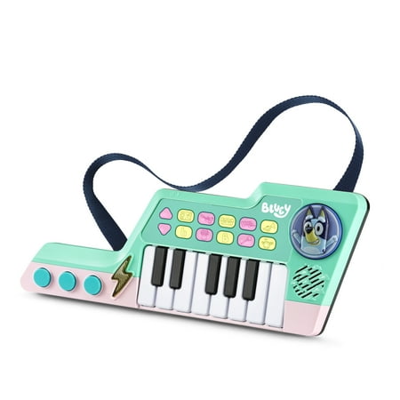 VTech Bluey Bluey's Keytar Bluey Bluey Toy Musical Instruments with Accessories Included, Baby and Toddler Toys