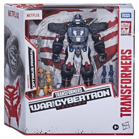 Transformers: War for Cybertron Maximal Optimus Primal Kids Toy Action Figures for Boys and Girls Ages 8 9 10 11 12 and Up (7”)