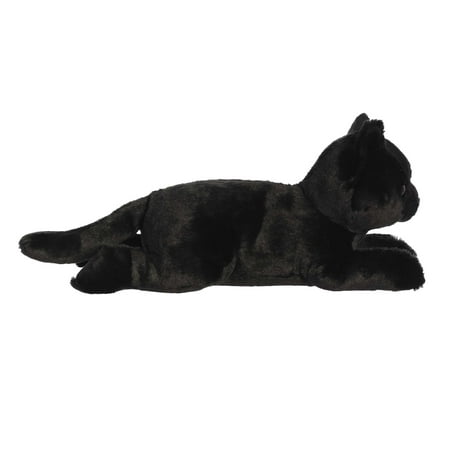 Aurora - Medium Black Flopsie - 12" Twilight Cat - Adorable Stuffed Animal