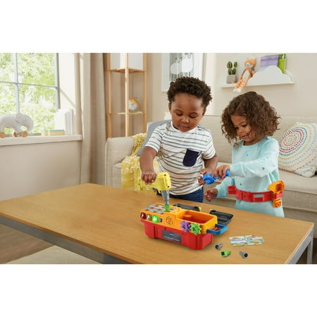 VTech Drill & Learn Toolbox™ Pro Play Construction Toys & Tools with Accessories Included, Baby and Toddler Toys